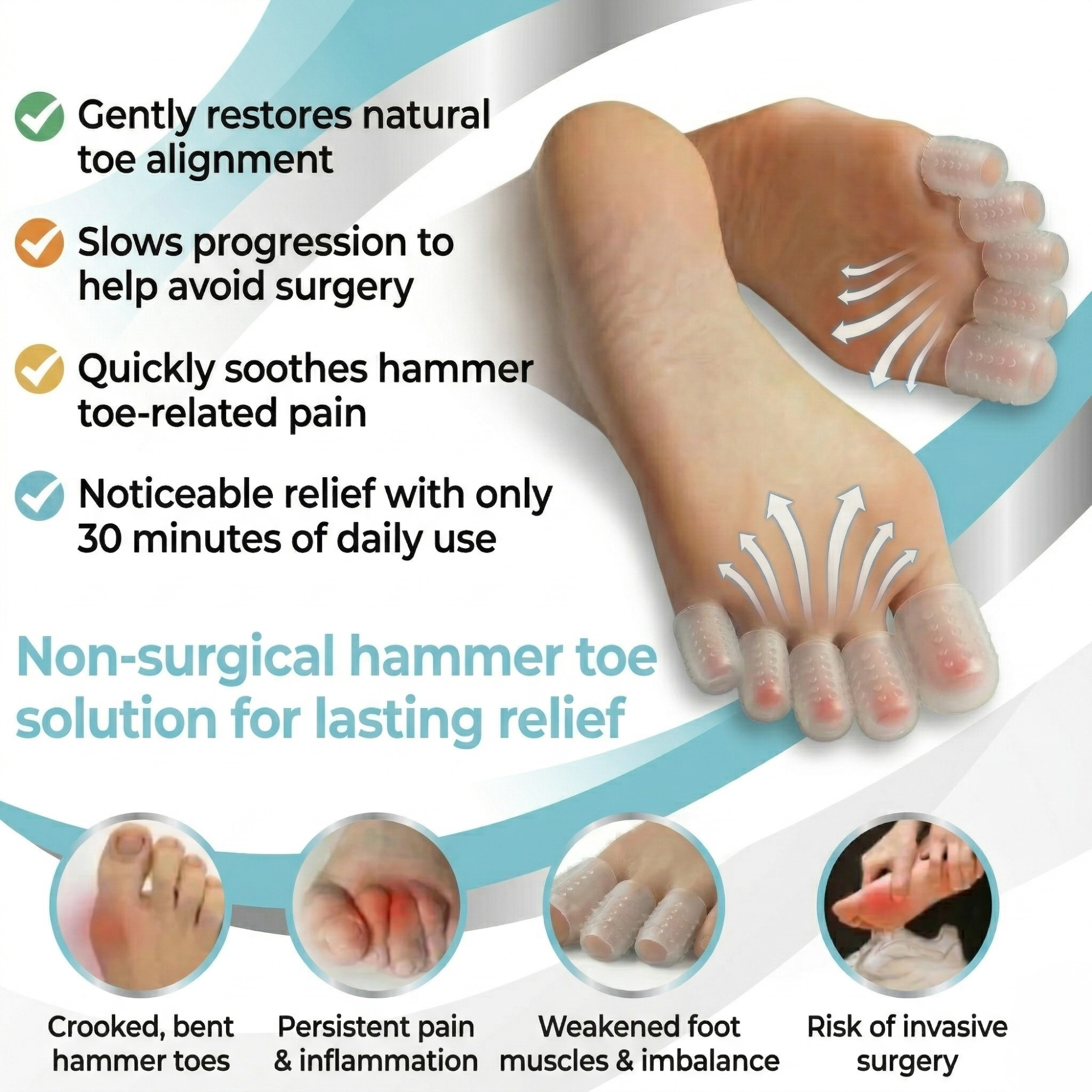 ZenFeet™ Hammer Toe Straightener