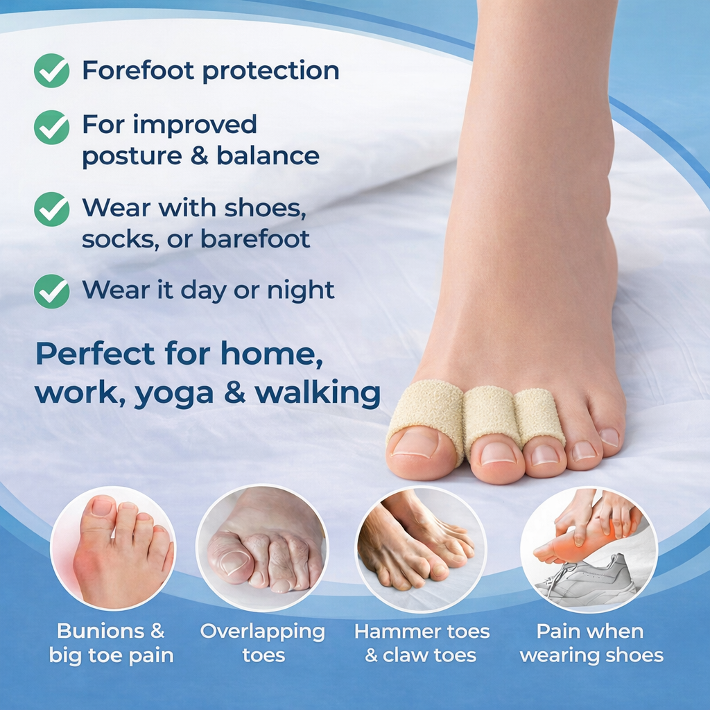 ZenFeet™ Hammer Toes Straighteners with Overlap